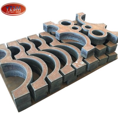 Customized Heavy Metal Fabrication flame cutting steel plates bearing block steel sheet plate from china