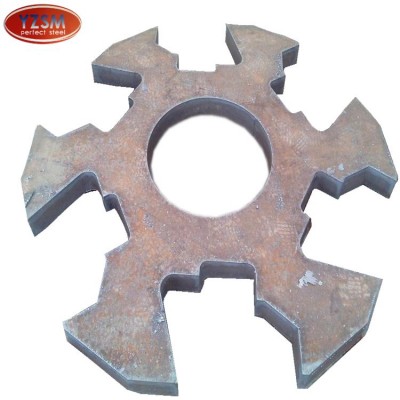 custom heavy duty steel flame cutting mounting plate